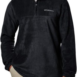 Columbia Mens Fleece Jacket Half Zip Polyester Warm-0