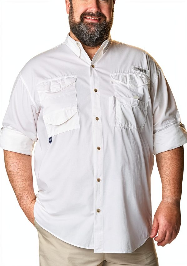 Columbia PFG Bonehead Long Sleeve Shirt Cotton Fishing-6