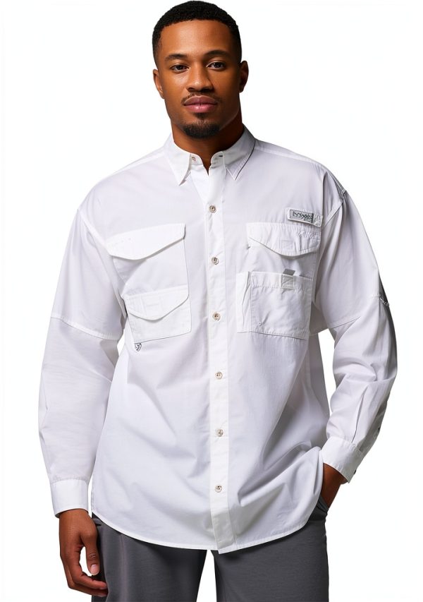 Columbia PFG Bonehead Long Sleeve Shirt Cotton Fishing-0