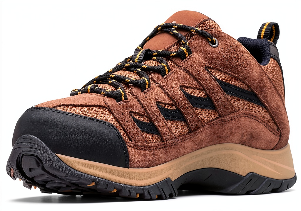 Columbia NIMBLE hiking shoes on a forest trail