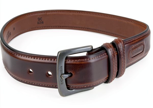 Columbia Men's Belt Double Loop Leather 1.6in-2