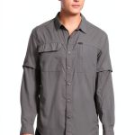 Columbia Skien Valley Long Sleeve Shirt Mens Grey-0