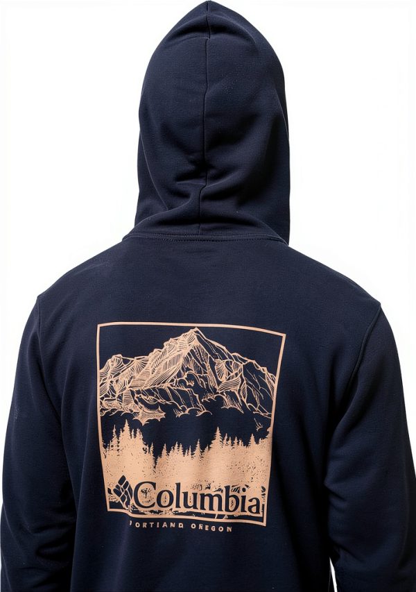 Columbia Mens Athletic Hoodie Soft Cotton Blend-4