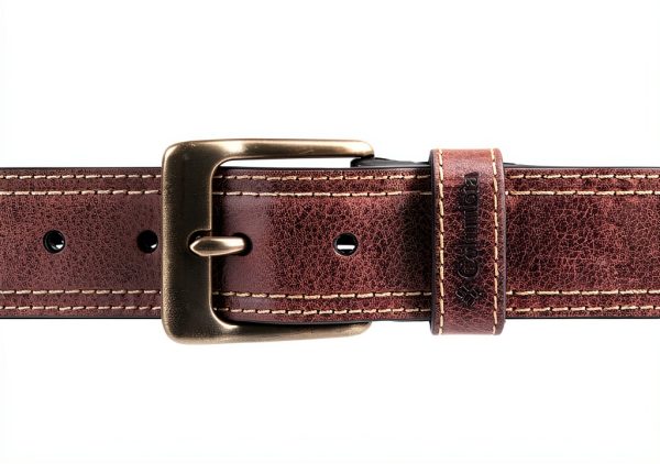 Columbia Men's Leather Belt Contrast Stitch Design-3