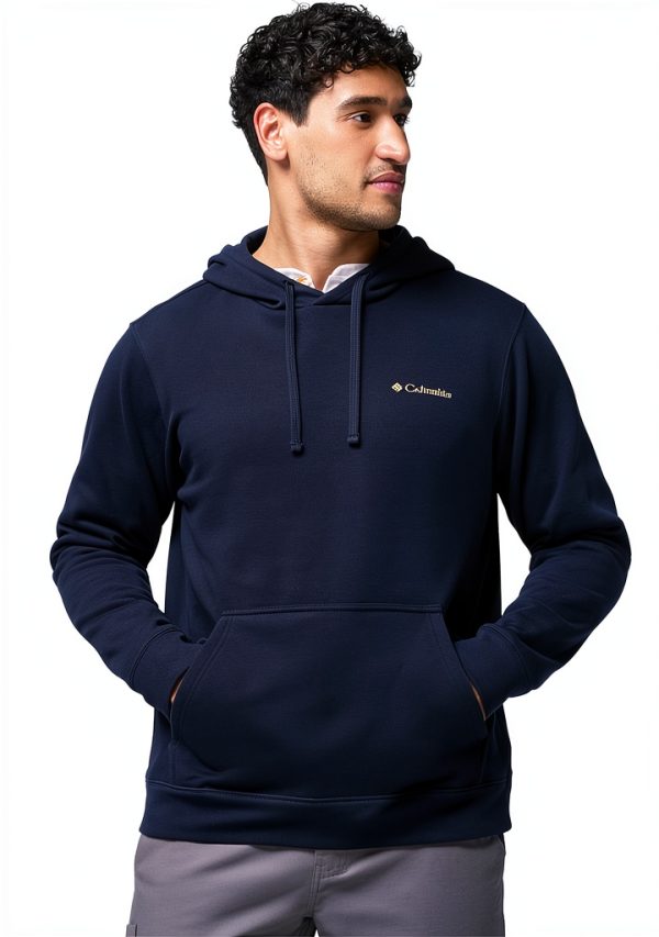 Columbia Mens Athletic Hoodie Soft Cotton Blend-0