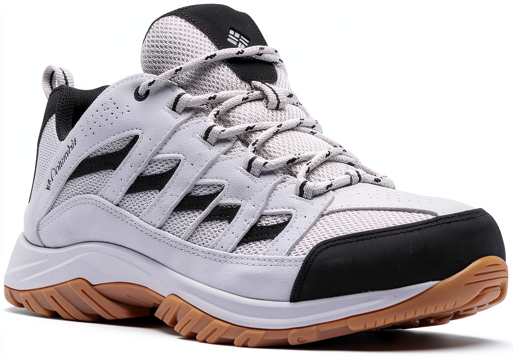 Columbia Nimble Hiker shoes on a forest trail