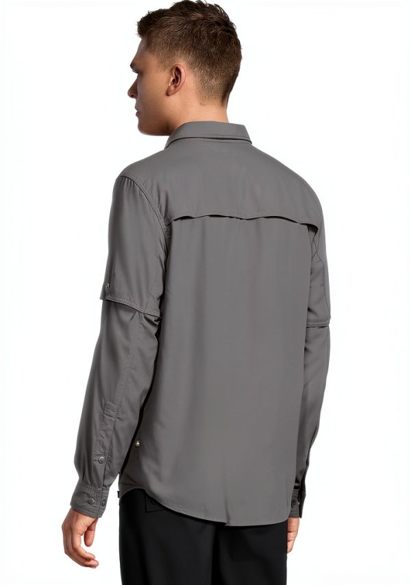 Columbia Skien Valley Long Sleeve Shirt Mens Grey-2
