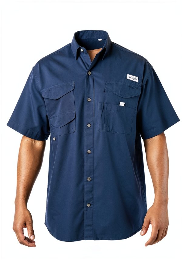 Columbia Men's Fishing Button-Down Shirt Model 101177 Carbon-5