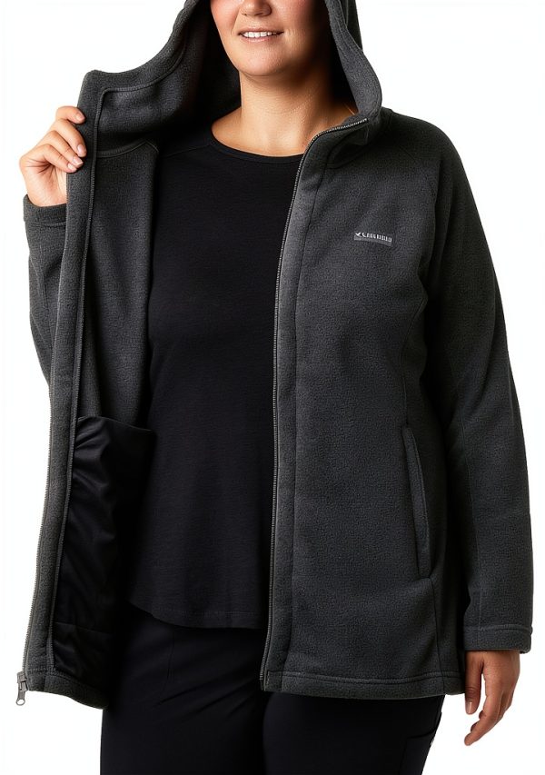 Columbia Benton Springs II Long Fleece Hoodie Charcoal Heather-6