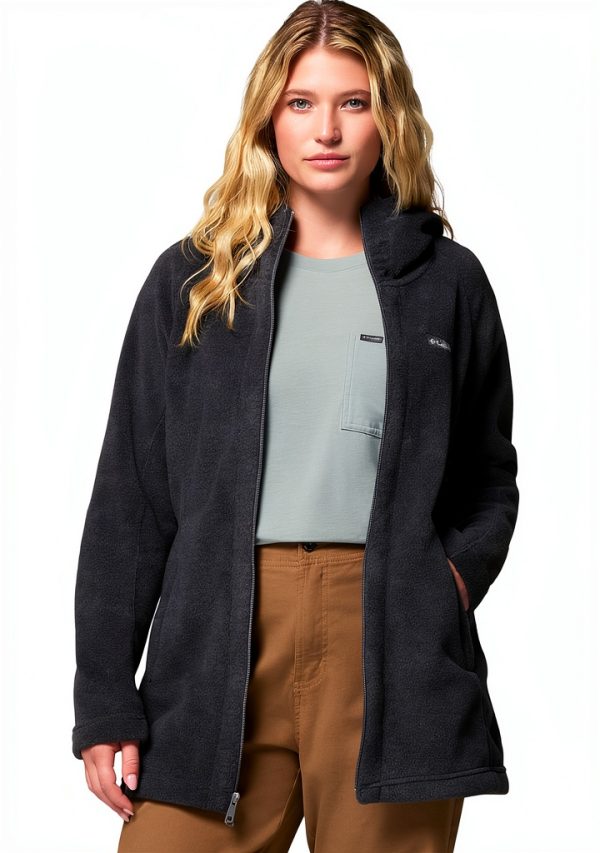 Columbia Benton Springs II Long Fleece Hoodie Charcoal Heather-4
