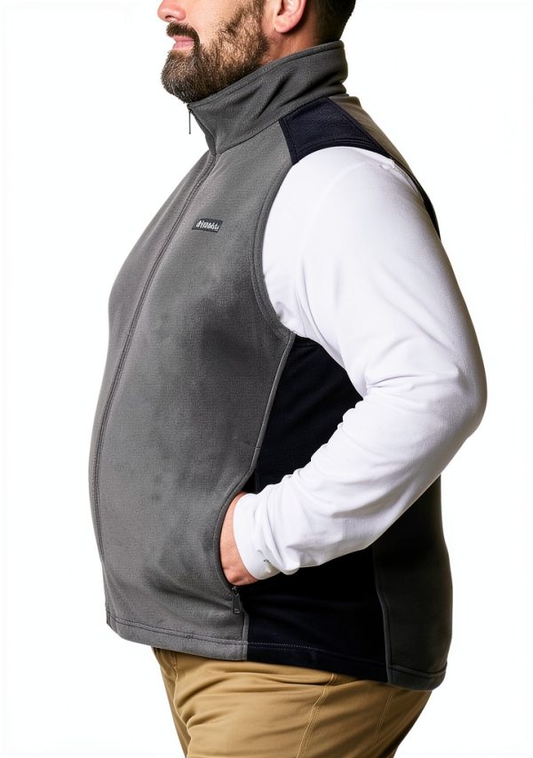 Columbia Men's Steens Mountain Vest Deep Pile Fleece Black-8