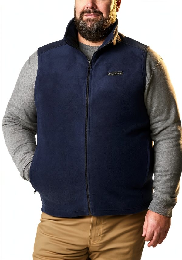 Columbia Men's Steens Mountain Vest Deep Pile Fleece Black-5