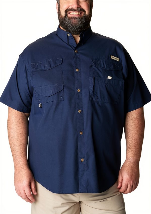 Columbia Men's Fishing Button-Down Shirt Model 101177 Carbon-0