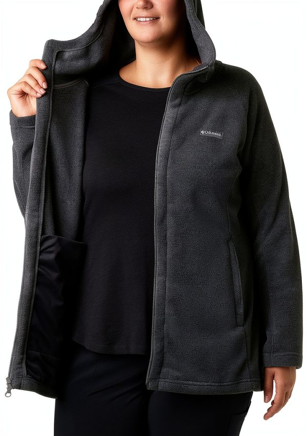 Columbia Benton Springs II Long Fleece Hoodie Charcoal Heather-7