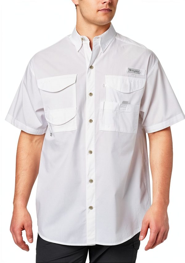 Columbia Men's Fishing Button-Down Shirt Model 101177 Carbon Small-0