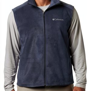 Columbia Men's Steens Mountain Vest Deep Pile Fleece Black-0
