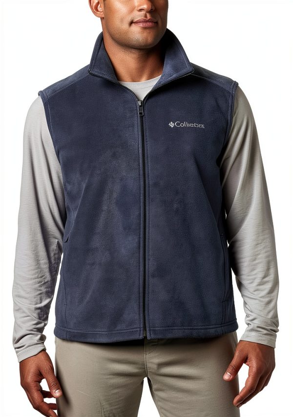 Columbia Men's Steens Mountain Vest Deep Pile Fleece Black-0