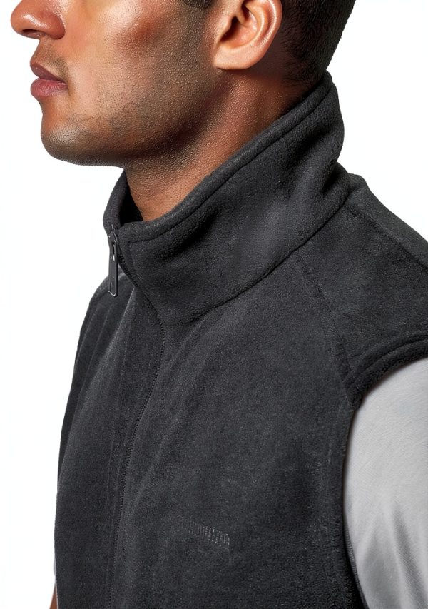 Columbia Men's Steens Mountain Vest Deep Pile Fleece Black-2