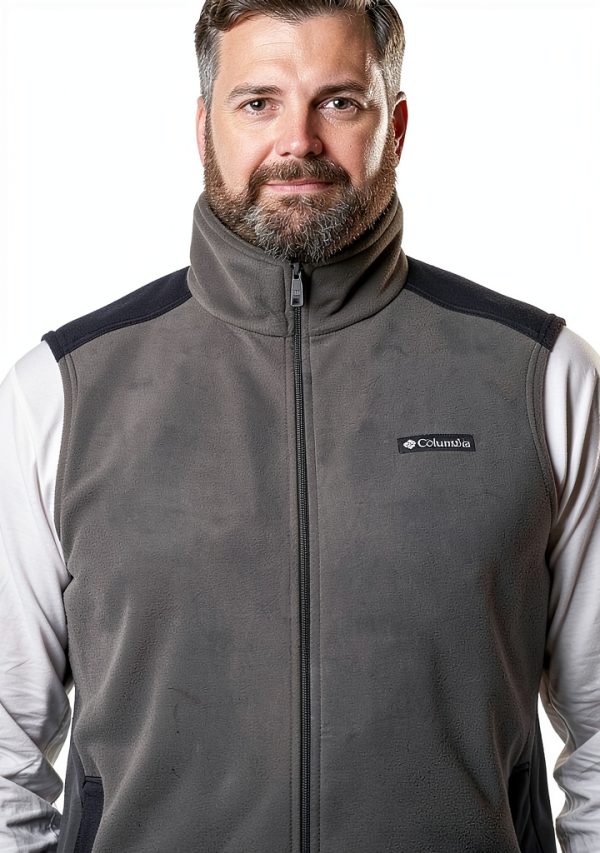 Columbia Men's Steens Mountain Vest Deep Pile Fleece Black-9