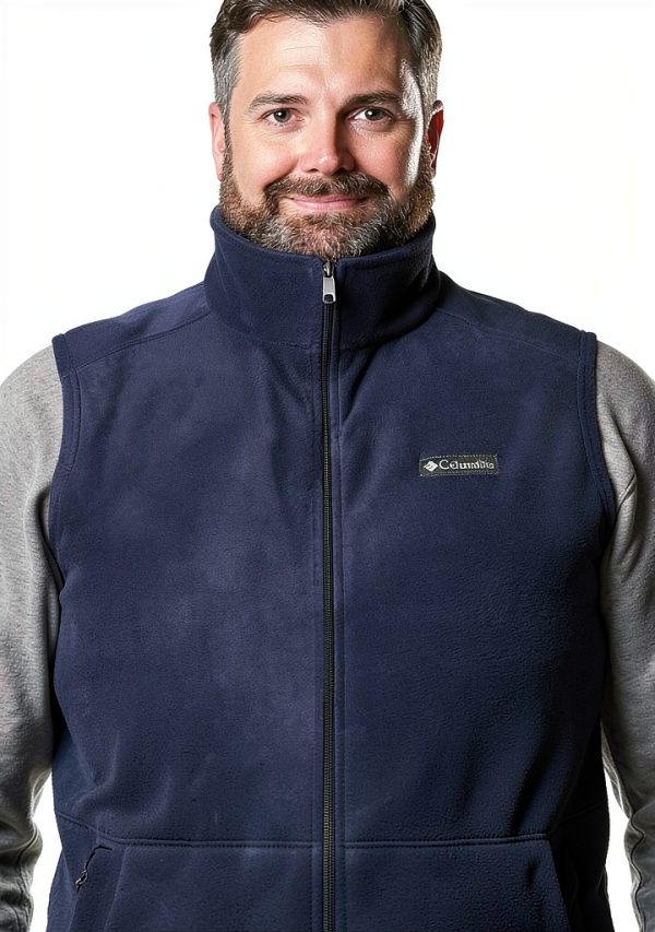 Columbia Men's Steens Mountain Vest Deep Pile Fleece Black-8